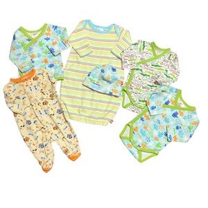 🆕 Zutano Itzy Bitzy Baby Boys Clothes Bundle